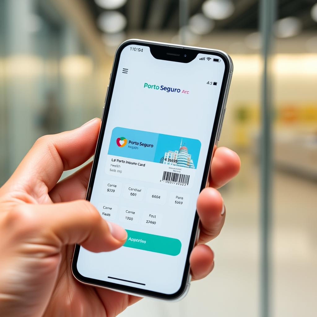 Carteirinha digital do plano de saúde Porto Seguro