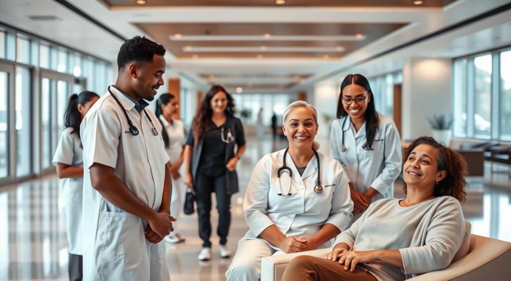 experiência paciente equipe