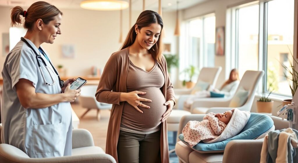 assistência gestantes recém-nascidos